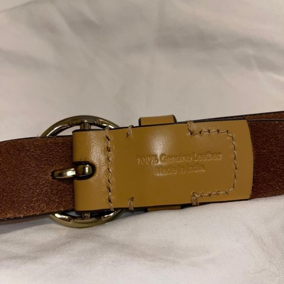 Abercrombie & Fitch 100% Genuine Leather Women's Belt, Tan,  US M - Picture 2 of 2
